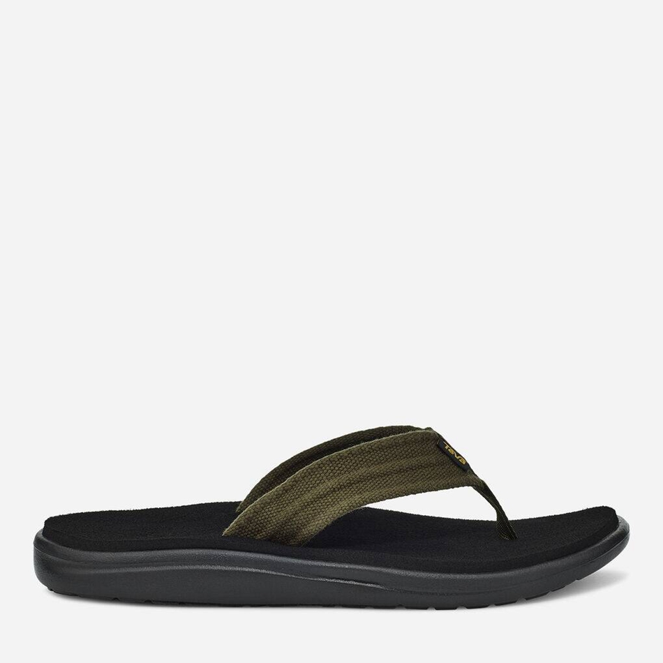 Teva Voya Flip Canvas Flip Flops Dark Olive | 9281005