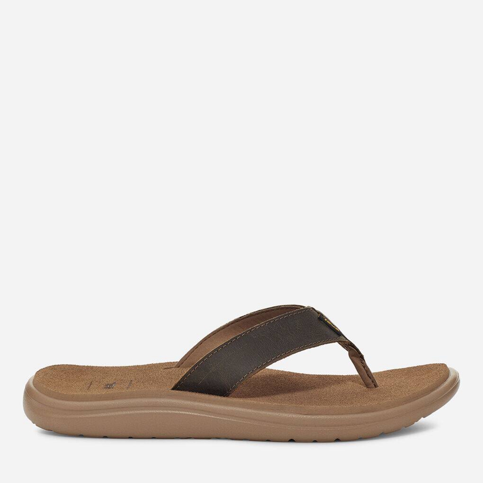 Teva Voya Flip Leather Flip Flops Chocolate | 1886219